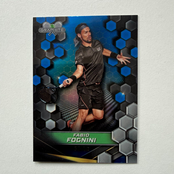 Topps 2024 Graphite Tennis Fabio Fognini Blue Parallel Chrome Card /50