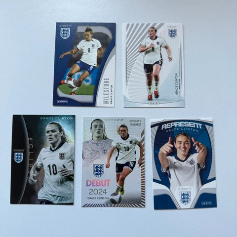 Panini Eternity Lionesses 2025 Grace Clinton 5-Card Insert Bundle Set