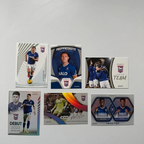 6x Ipswich Town Panini EFL Eternity 2026 Card Bundle Set