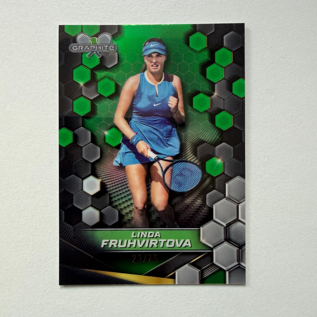 Topps 2024 Graphite Tennis Linda Fruhvrtova Green Parallel Chrome Card /75