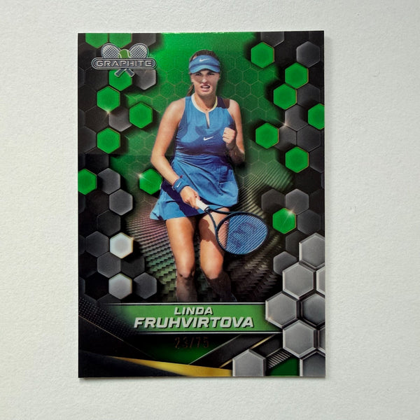 Topps 2024 Graphite Tennis Linda Fruhvrtova Green Parallel Chrome Card /75
