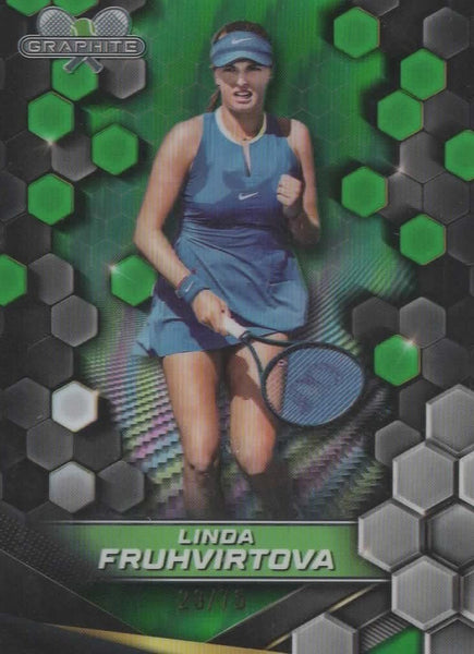 Topps 2024 Graphite Tennis Linda Fruhvrtova Green Parallel Chrome Card /75