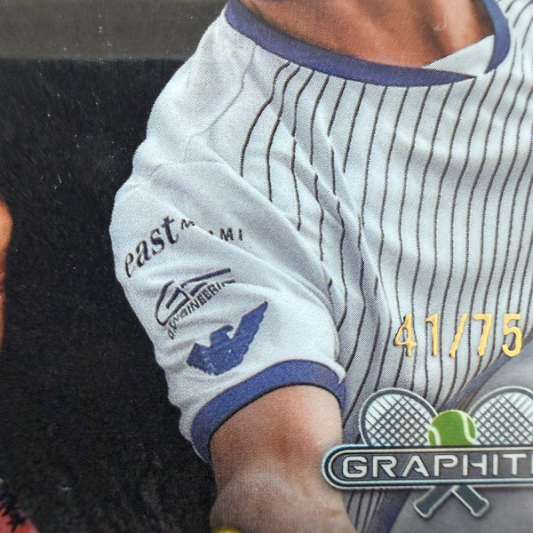 Topps 2024 Graphite Tennis Match Masters Lorenzo Sonego Green Parallel Card /75