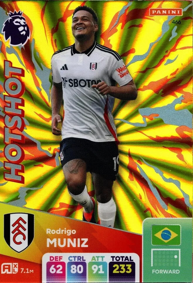 Panini Premier League Adrenalyn XL 2024/2025 Rodrigo Muniz Hotshot Fulham Card