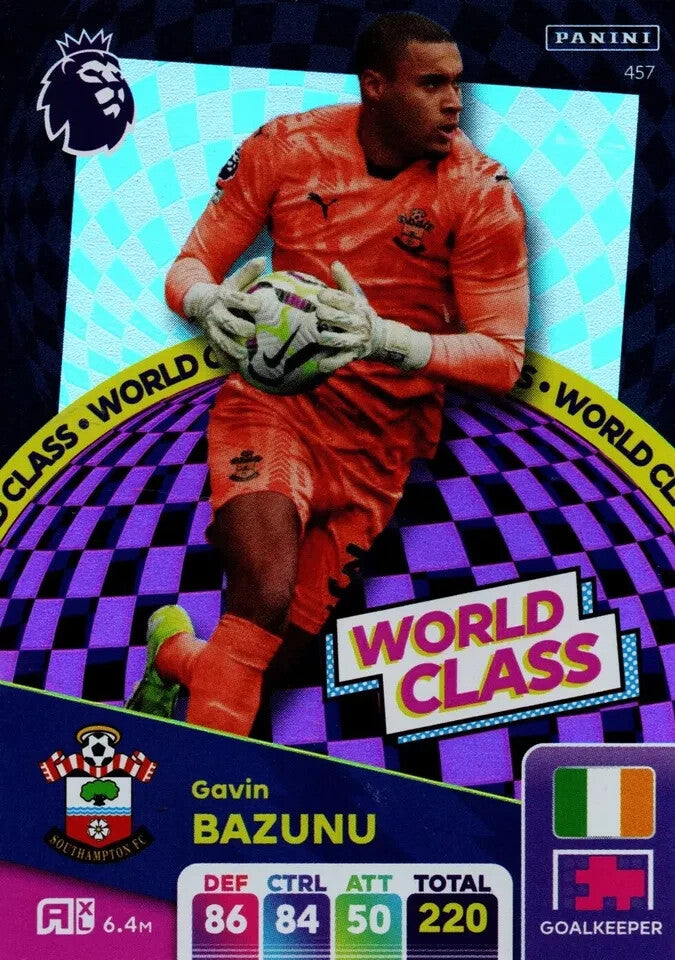 Panini Premier League Adrenalyn XL 24/25 Gavin Bazunu World Class Southampton