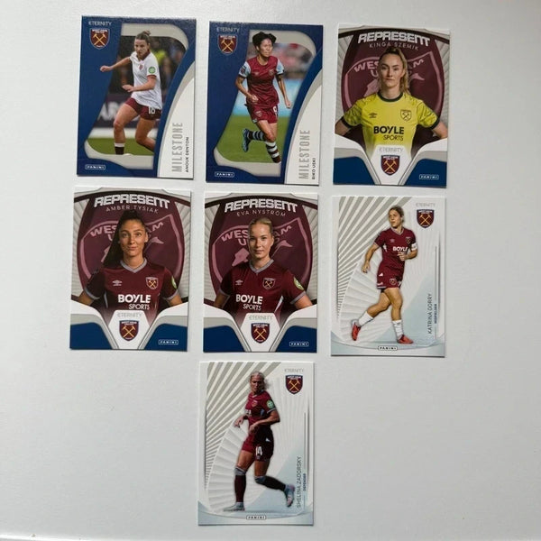7x Panini WSL Eternity 2025/26 West Ham Bundle Card Set
