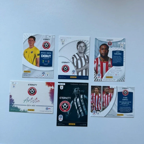 Panini EFL Eternity 2026 Sheffield United 6-Card Bundle Set