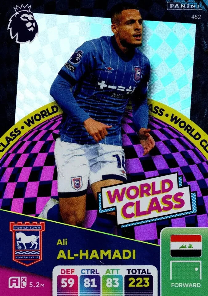 Panini Premier League Adrenalyn XL 24/25 2025 Ali Al-Hamadi World Class Ipswich