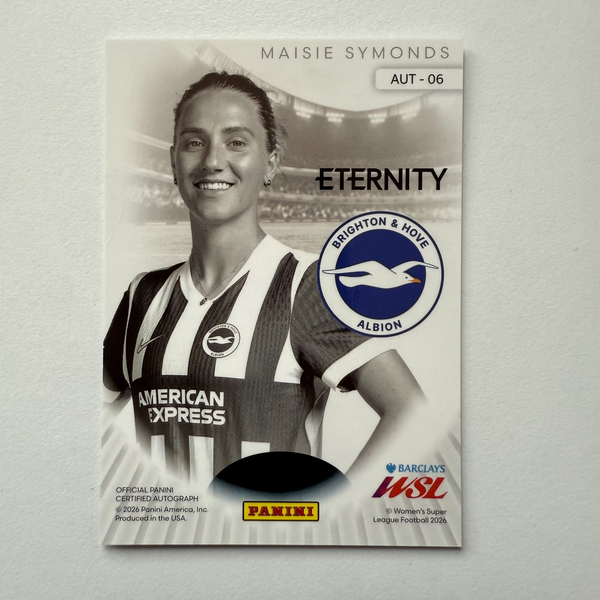 Panini Eternity WSL 25/26 Maisie Symonds Auto Brighton Autograph Card