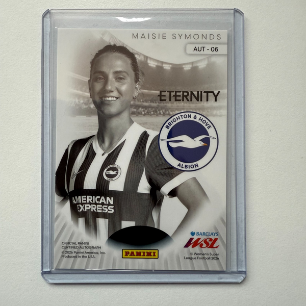 Panini Eternity WSL 25/26 Maisie Symonds Auto Brighton Autograph Card