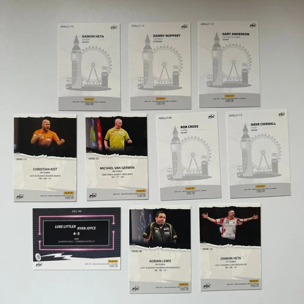 Panini PDC World Championship 2026 Insert Card Bundle – 10 Card Collection