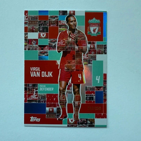 Topps Liverpool FC Team Set 2024/25 Virgil van Dijk Anfield All Stars Card /250