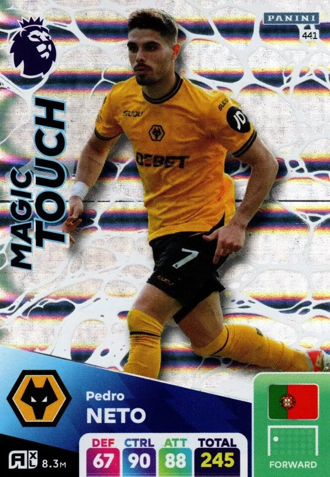 Panini Premier League Adrenalyn XL 2024/2025 Pedro Neto Magic Touch Wolves