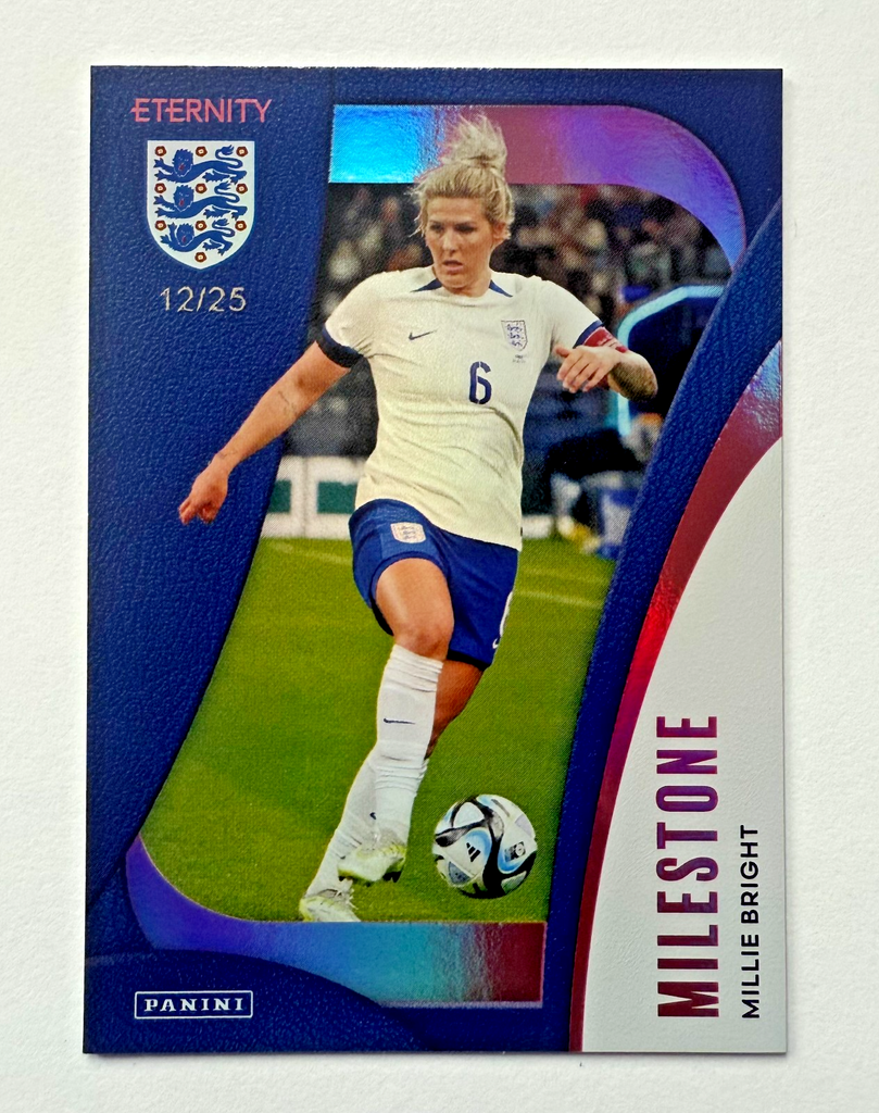 Panini Eternity 2025 Millie Bright Milestone Magenta /25 Lionesses England Card