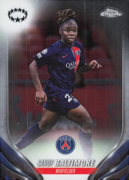 Topps Women's Chrome 2023-2024 Sandy Baltimore PSG Champions League Card #50