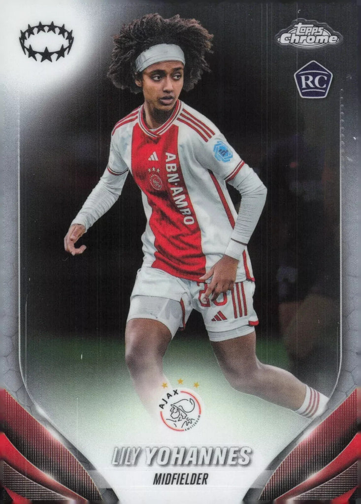 Topps Women's Chrome 2023-2024 Lily Yohannes Ajax Champions League Card #25