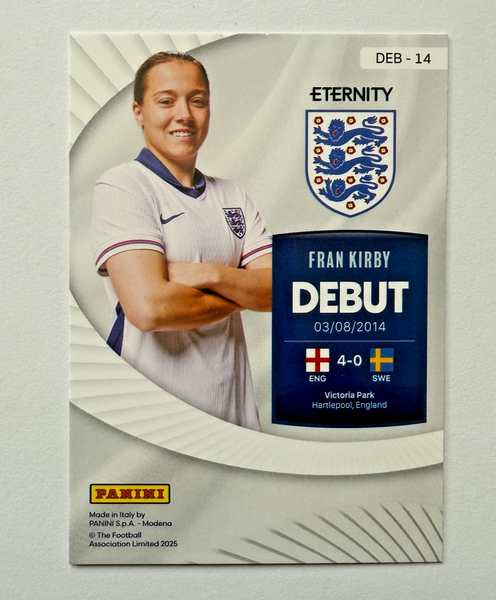 Panini Eternity 2025 Fran Kirby Debut Magenta /25 England Lionesses England Card