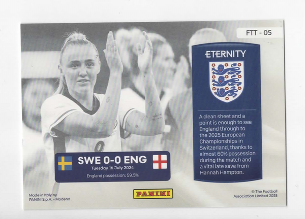 Panini Eternity 2025 Georgia Stanway For The Team Magenta /25 Lionesses Card