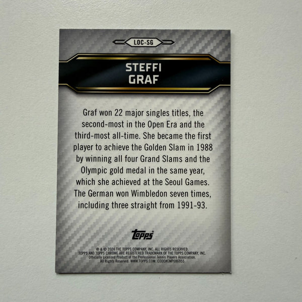 Topps 2024 Graphite Tennis Steffi Graf Legends of the Court Auto /50 Chrome
