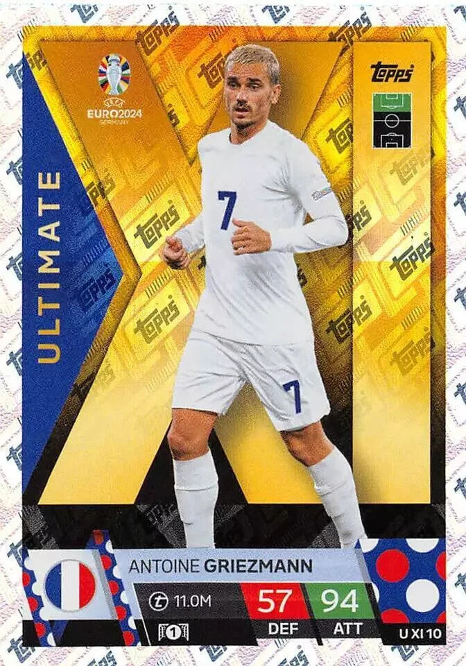 Match Attax Euro 2024 Antoine Griezmann France Ultimate XI Topps UEFA Card