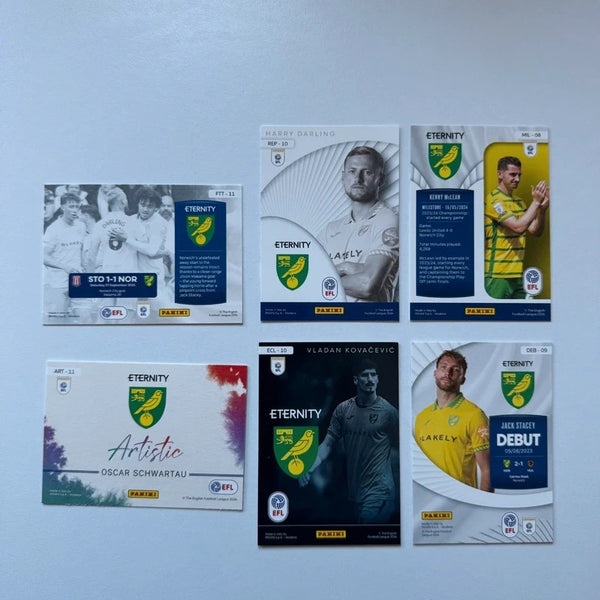 Panini EFL Eternity 2026 Norwich City 6-Card Bundle Set
