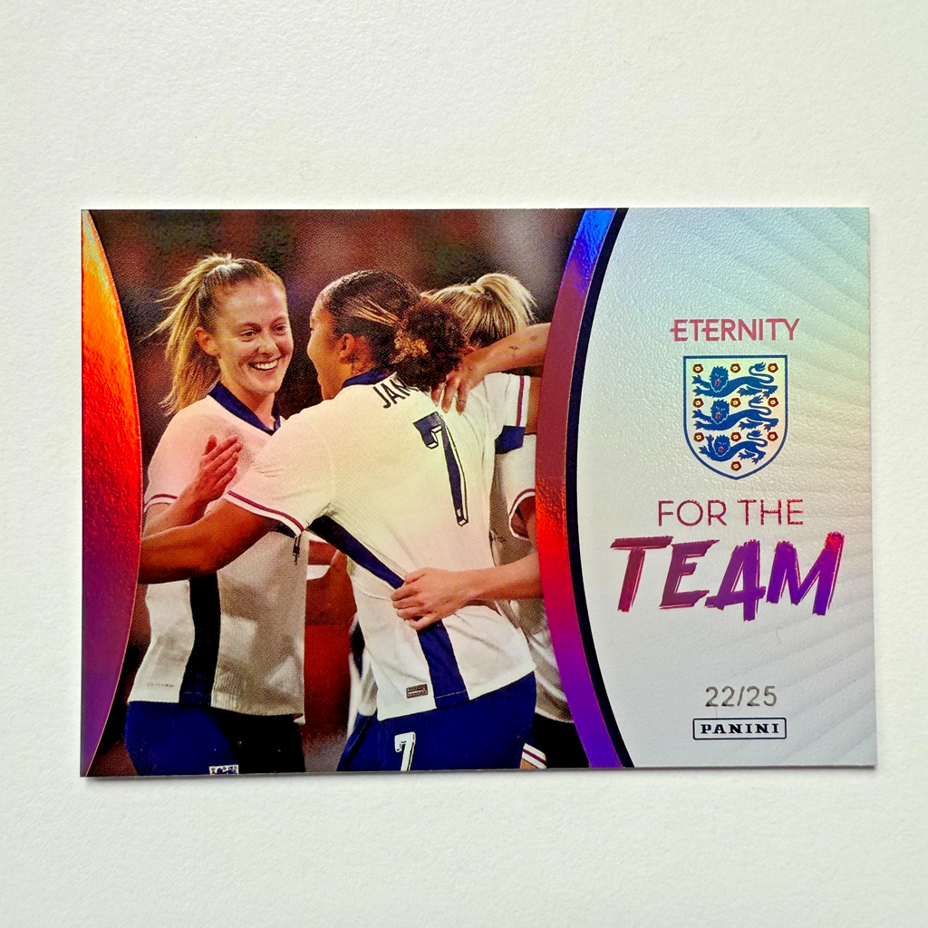 Panini Eternity Lionesses 2025 Walsh James England For The Team Magenta Card /25