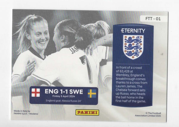 Panini Eternity Lionesses 2025 Walsh James England For The Team Magenta Card /25