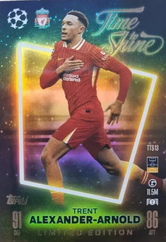 Topps Match Attax 2024/2025 Trent Alexander-Arnold Limited Time To Shine TTS 13