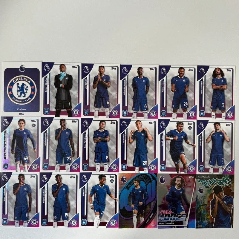Topps Premier League 2026 Chelsea 18-Card Team Set Bundle