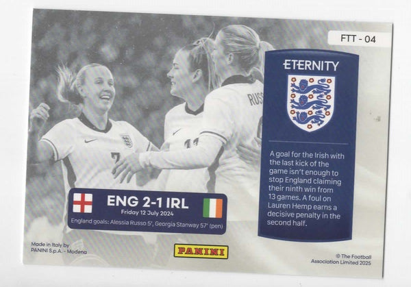 Panini Eternity Lionesses 2025 Russo Hemp Mead England For The Team Magenta /25