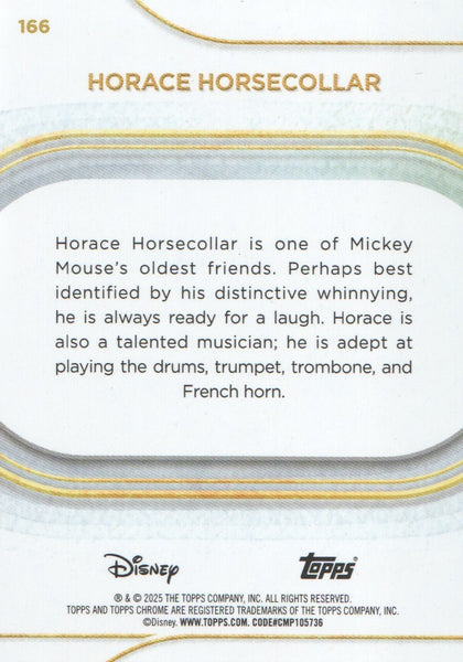 Topps Disney Chrome 2025 Horace Horsecollar Base Card #166