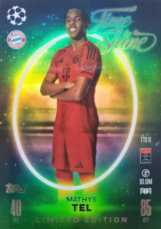Topps Match Attax 2024/2025 Mathys Tel Limited Edition Time To Shine TTS 11