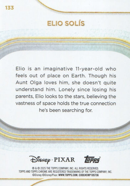 Topps Disney Chrome 2025 Elio Solis Base Card #133