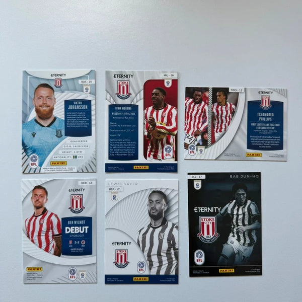 Panini EFL Eternity 2026 Stoke City 6-Card Bundle Set