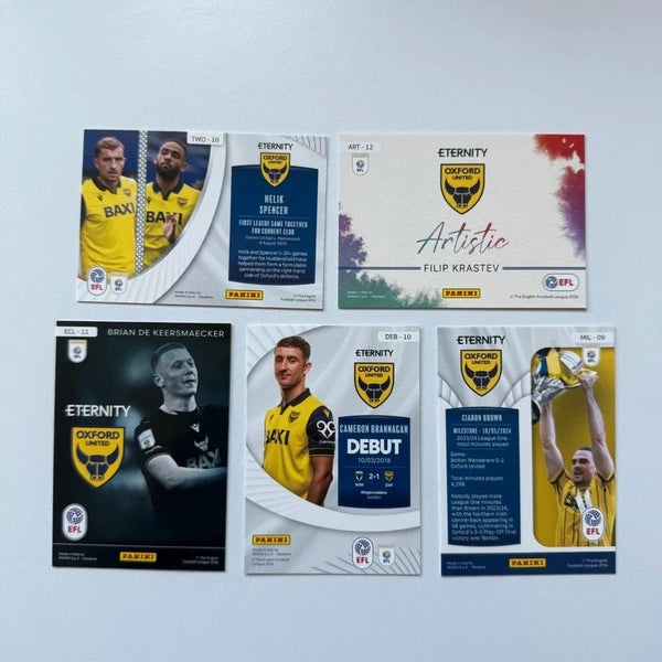 Panini EFL Eternity 2026 Oxford United 5-Card Bundle Set