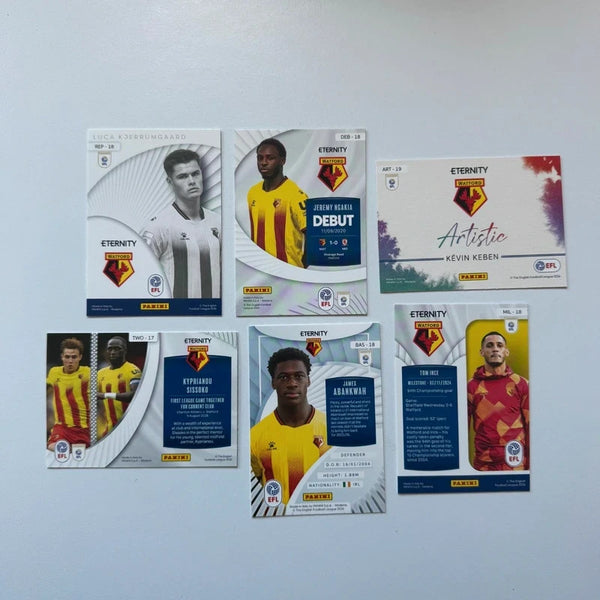 Panini EFL Eternity 2026 Watford 6-Card Bundle Set