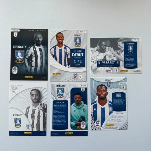 Panini EFL Eternity 2026 Sheffield Wednesday 6-Card Bundle Set