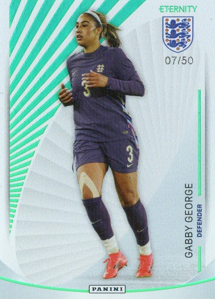 Panini Eternity Lionesses 2025 Gabby George England Base Green Numbered Card /50