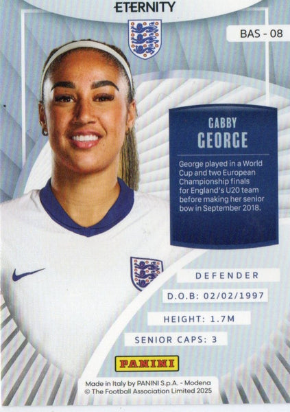 Panini Eternity Lionesses 2025 Gabby George England Base Green Numbered Card /50