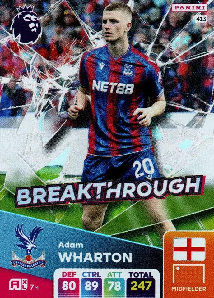 Panini Premier League Adrenalyn XL 2024/2025 Adam Wharton Breakthrough Card