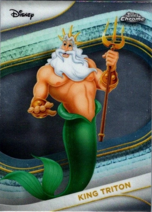 Topps Disney Chrome 2025 King Triton Little Mermaid Base Card #61