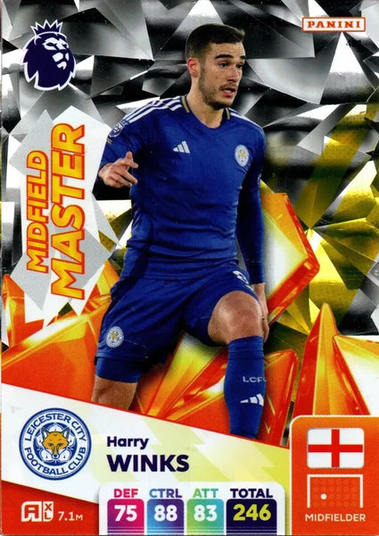 Panini Premier League Adrenalyn XL 24/2025 Harry Winks Midfield Master Leicester