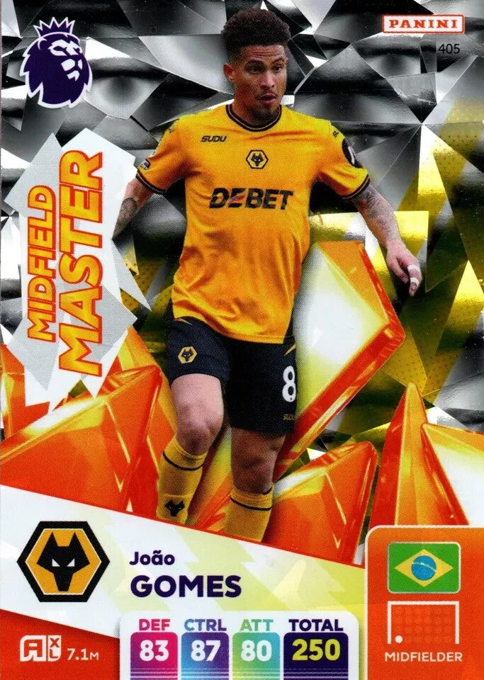 Panini Premier League Adrenalyn XL 2024/2025 Joao Gomes Midfield Master Wolves