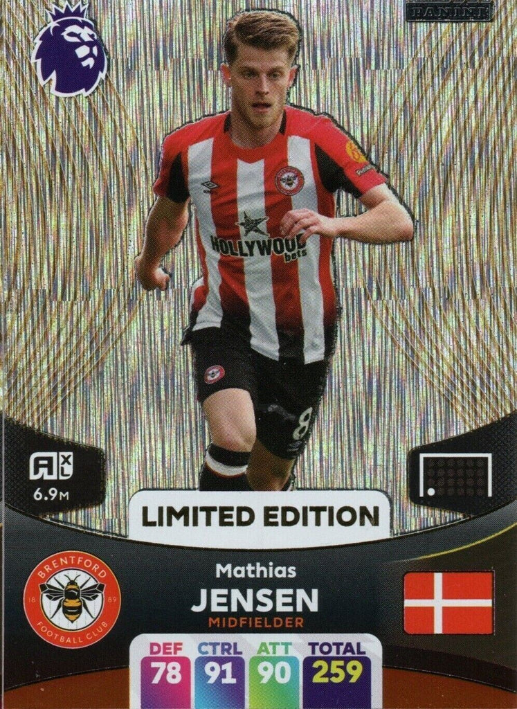 Panini Premier League Adrenalyn 2024 23 24 Mathias Jensen Limited Edition Card