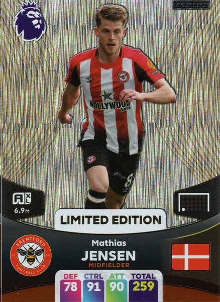 Panini Premier League Adrenalyn 2024 23 24 Mathias Jensen Limited Edition Card