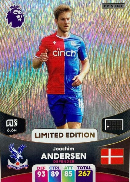 Panini Premier League Adrenalyn 2024 23 24 Joachim Andersen Limited Edition Card
