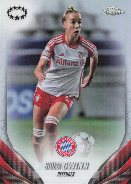 Topps Womens Chrome 2023-2024 Giulia Gwinn Bayern Munich Champions League #54