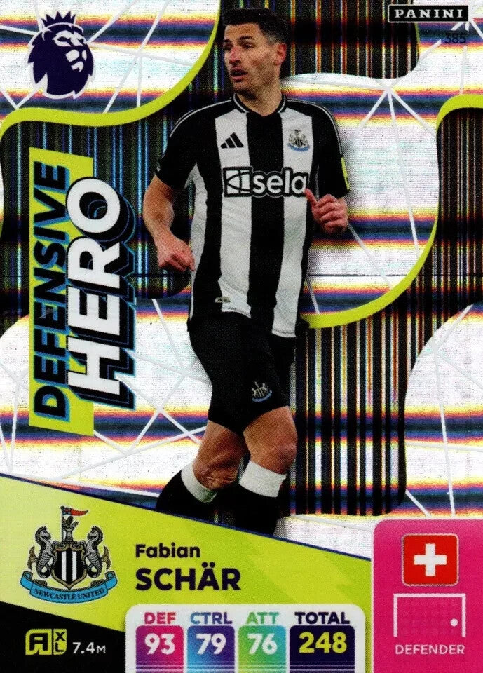 Panini Premier League Adrenalyn XL 2024/25 2025 Fabian Schar Defensive Hero