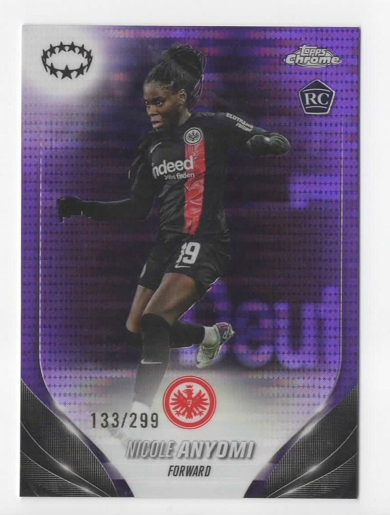 Topps Womens Chrome 2023-2024 Nicole Anyomi Frankfurt Parallel 133/299 Card