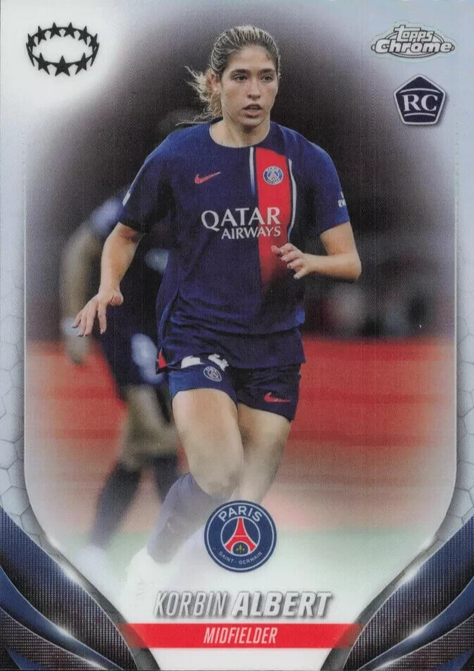 Topps Womens Chrome 2023-2024 Korbin Albert PSG Champions League Card #91
